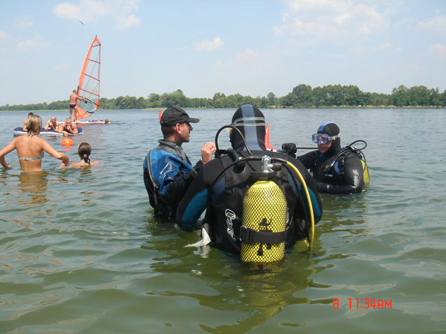 Kurs AOWD nad jeziorem Orłowskim (lipiec)