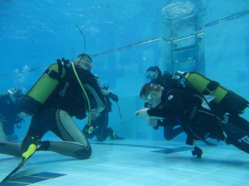 Testy nowego aparatu-zajęcia basenowe