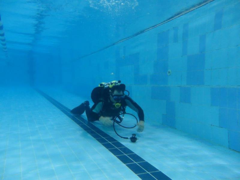 Testy nowego aparatu-zajęcia basenowe