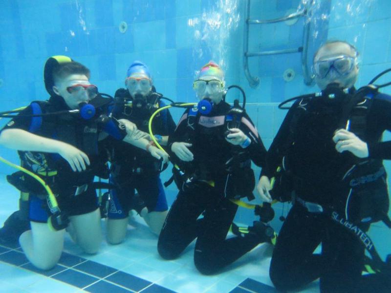 Testy nowego aparatu-zajęcia basenowe