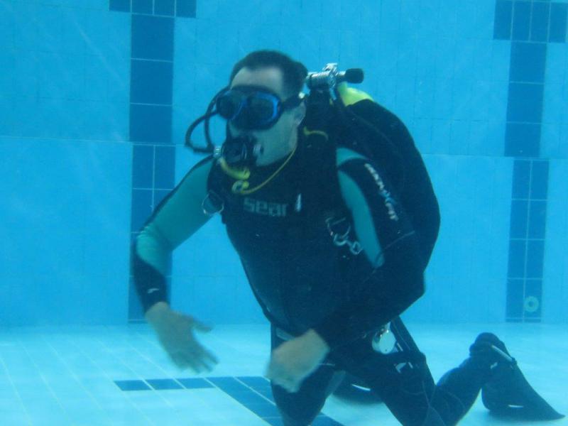 Testy nowego aparatu-zajęcia basenowe