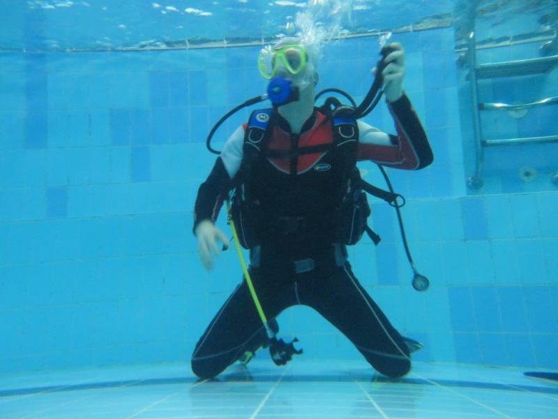 Testy nowego aparatu-zajęcia basenowe