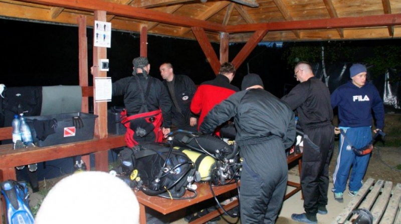 Zabezpieczenie Pikniku Lotniczego przez nurków z Moby Dicka