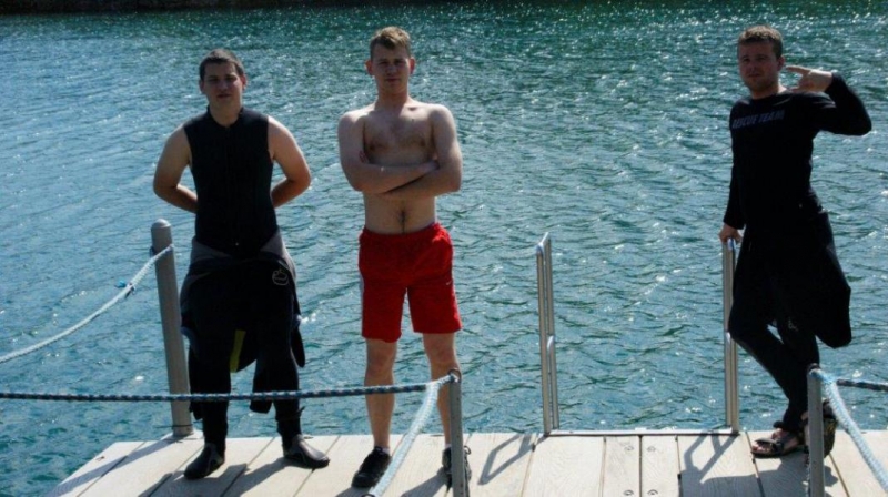 Zabezpieczenie Pikniku Lotniczego przez nurków z Moby Dicka