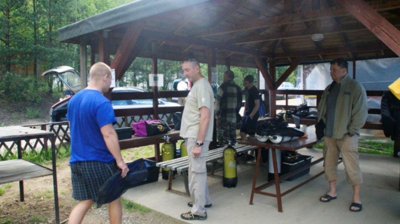 Zabezpieczenie Pikniku Lotniczego przez nurków z Moby Dicka