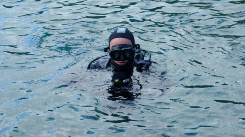 Zabezpieczenie Pikniku Lotniczego przez nurków z Moby Dicka