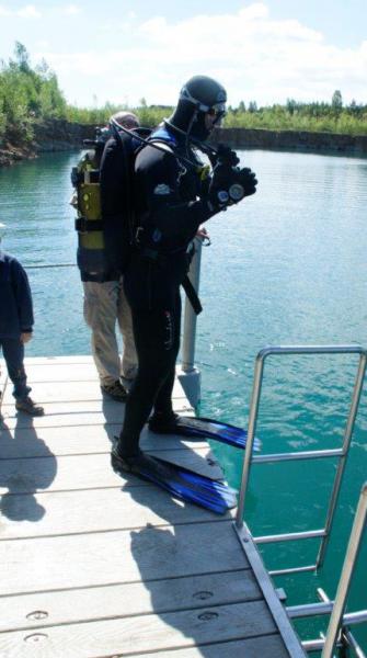 Zabezpieczenie Pikniku Lotniczego przez nurków z Moby Dicka